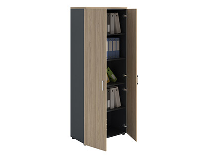 Ormar NV 2080 zatvoreni brest prirodni / antracit
