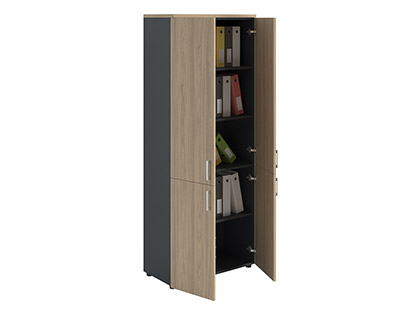Ormar NV 2080/4 zatvoreni brest prirodni / antracit