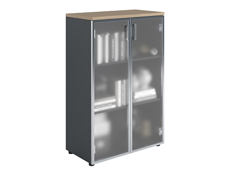 Ormar NV 1280 / 2G sa staklom brest natural / antracit