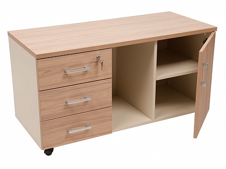 Ormarić za kancelarijsku opremu NPW-410 elm natural/bež