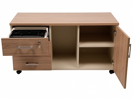 Ormarić za kancelarijsku opremu NPW-410 elm natural/bež