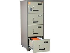 Flame retardant file cabinet VALBERG FC 4E-KK