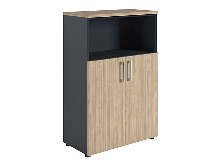 Ormar NV 1280/2 poluzatvoreni brest prirodni / antracit