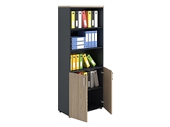 Ormar NV 2080/2 poluzatvoreni brest prirodni / antracit