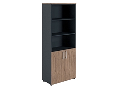 Ormar NV 2080/2 poluzatvoreni tamni orah / antracit